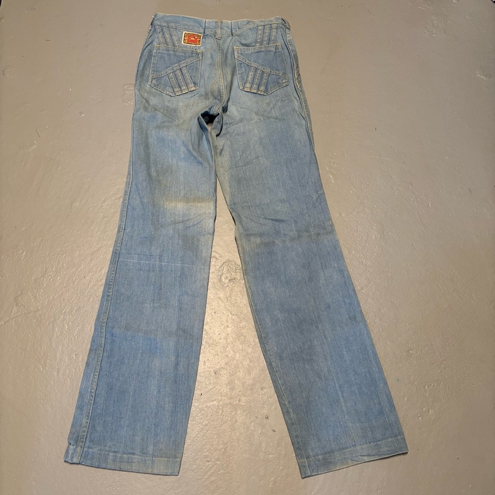 Vintage 70s custom tailored flare jeans size 27 see measurements